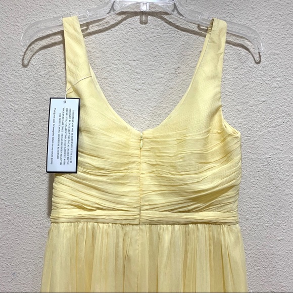 J.Crew 100% Silk Bridesmaid Yellow Midi Dress (NWT) - Picture 8 of 8